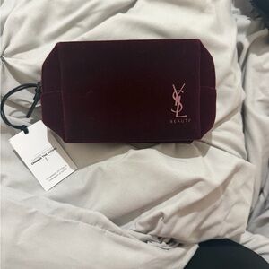 Velvet Pouch in Deep Wine